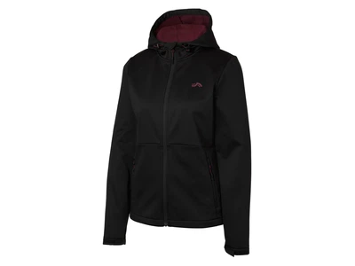 Куртка Softshell (софтшел) водоотталкивающая и ветрозащитная для женщины Crivit BIONIC-FINISH® ECO 479954 S Черный