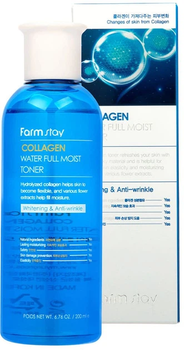 Тонер для лица Farmstay Collagen Water Full Moist увлажняющий 200 мл