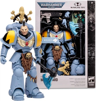 Фигурка Вархаммер Воин Волчьей гвардии Warhammer Space Wolves Wolf Guard McFarlane 10932