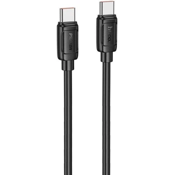 USB кабель для швидкої зарядки HOCO X115 Type-C / Type-C 5A 240W Power Delivery (PD 3.1) 1 м Чорний