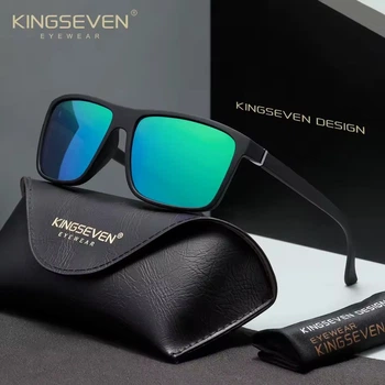 Мужские поляризационные солнцезащитные очки KINGSEVEN s11 Black Green