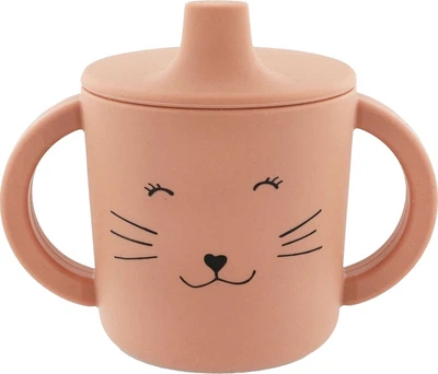 Kubek niekapek z ustnikiem Trixie Mrs. Cat 4 m+ różowy 12 x 10 x 7 cm (5400858964243)