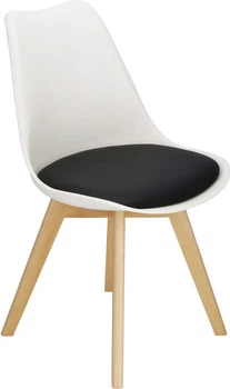 Стілець для кухні та вітальні Springos Verde DC0018 Чорно-біле (5907719470009)