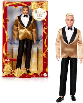 Коллекционная кукла Барби Кен Barbie Signature 2025 Holiday Blonde Ken Doll