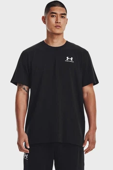 Футболка мужская Under Armour Logo Emb Heavyweight MD Чорний 1373997-001