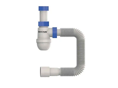 Сифон MIXXUS для умивальника без випуску 40*40/50 SU-05-A 1 1/2"x40