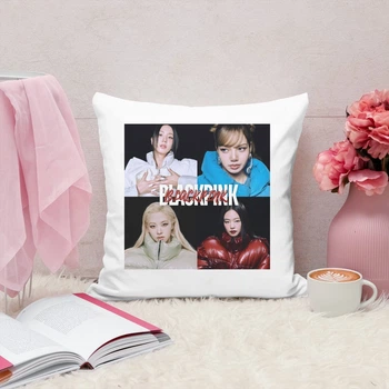 Подушка плюшевая Blackpink Блекпинк 35х35 см (БП00275)