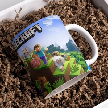 Чашка глянцевая Minecraft Майнкрафт 330 мл (МК11086)