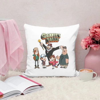 Подушка плюшевая Gravity falls Гравити фолз 35х35 см (ГФЗ00213)