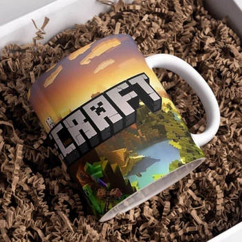 Чашка глянцевая Minecraft Майнкрафт 330 мл (МК11087)