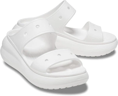Кроксы шлепанцы Crocs Classic Crush Sandal White 38