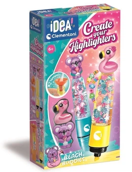Zestaw kreatywny Clementoni Mini fabryka markerów - Plażowi przyjaciele (18396) (8005125183968)