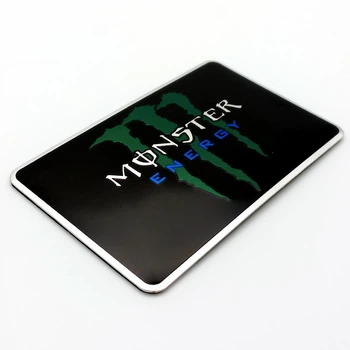 Эмблема алюминиевая Monster Energy 8,0*5,0 см
