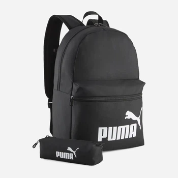 Рюкзак спортивний 20 л вміщує формат А4 Puma Phase Elevated 09219001 Black (4069162046444)