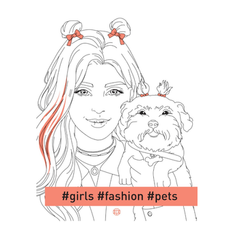 Книга Раскраска-антистресс girls fashion pets Жорж