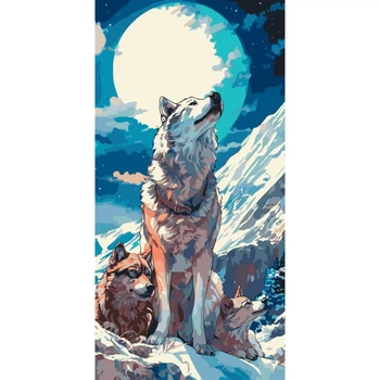 Картина для рисования по номерам Art Craft Волки 40x80см (11552-AC)