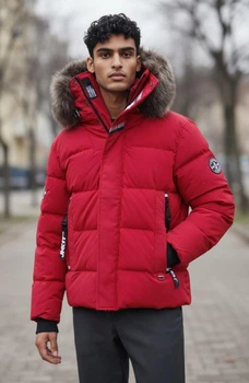 Мужской пуховик-парка JACK1T Original Rescue 54-56 красный