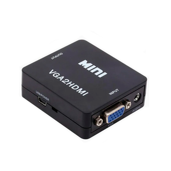Перехідник VGA to HDMI з підтримкою аудіо чорний (LKMTR_853398)