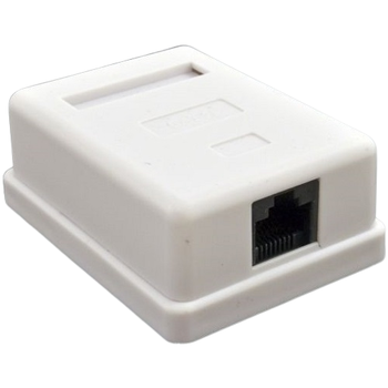 Розетка Kingda KD-WP6034 RJ-45 cat 5 1x UTP Белая (LKMTR_800329)