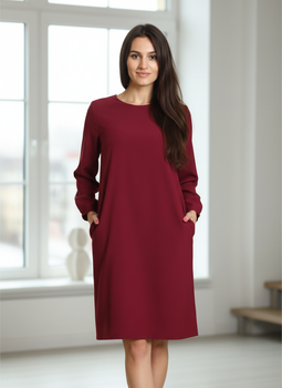 Платье InDresser XS Бордовый (IN-0206Н009Д-Bordo)