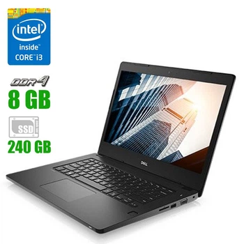 Ноутбук Dell Latitude E3380 / 13.3" (1366x768) TN / Intel Core i3-6006U (2 (4) ядра по 2.0 GHz) / 8 GB DDR4 / 240 GB SSD / Intel HD Graphics 520 / WebCam б/у