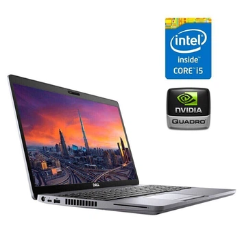 Мобильная рабочая станция Dell Precision 3550 / 15.6" (1920x1080) IPS / Intel Core i5-10300H (4 (8) ядра по 2.5 - 4.5 GHz) / 8 GB DDR4 / 256 GB SSD / nVidia Quadro P500, 2 GB GDDR5, 64-bit / WebCam б/у