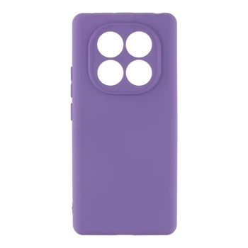 Чехол-накладка Liquid Silicone (AA) с защитой на камеру для Xiaomi Redmi Note 15 Pro 4G Elegant Purple