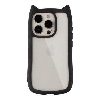 Чехол TPU+PC Cat Ears Case с кошачьими ушками для iPhone 15 Pro Max Black