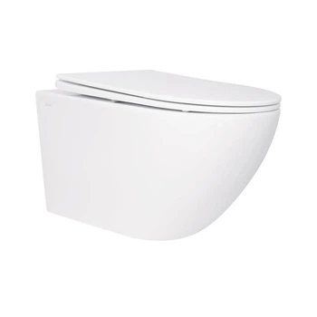 Унитаз подвесной Qtap Jay безободковый с седалием Soft-close QT07335176W