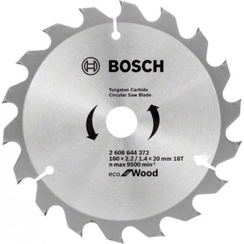 Пиляльний диск Bosch 160*20/16мм 18 Wood Eco 20589 2608644372