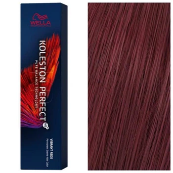 Перманентная крем-краска Wella Professionals Koleston Perfect ME+ Vibrant Reds 55/55 Насыщенный светло-коричневый красное дерево для стойкого окрашивания волос, 60 мл