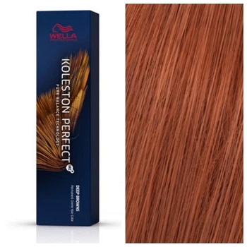 Стійка перманентна крем-фарба для волосся Wella Professionals Koleston Perfect ME+ Deep Browns 8/74 Блондин Світло-Коричневий Червоне Дерево 60 мл