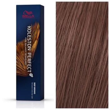 Стойкая перманентная крем-краска для волос Wella Professionals Koleston Perfect ME+ Deep Browns 7/75 Блондин Средне-коричневый Красное Дерево 60 мл