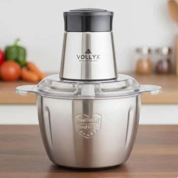 Измельчитель кухонный Vollyx 5907 2500 Вт, 3 л, нержавеющая сталь (6598-10400)