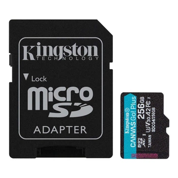Карта пам'яті microSDXC (UHS-1 U3) Kingston Canvas Go! Plus 256Gb class 10 A2 V30