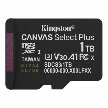 Карта пам'яті microSDXC (UHS-1 U3) Kingston Canvas Select Plus Gen3 1Tb class 10 А1 V30