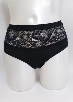 Женские трусы слипы Lormar YOURBODYCURVY4411 XL Чёрный