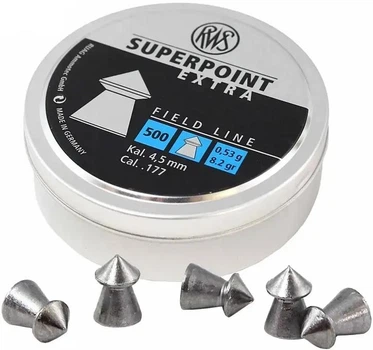 Пульки RWS SuperPointExtra 0,53 гр.500 шт кал.4,5 мм