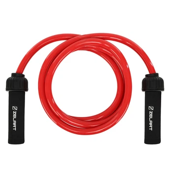 Скакалка Zelart POWER ROPE FI-4883-M красный
