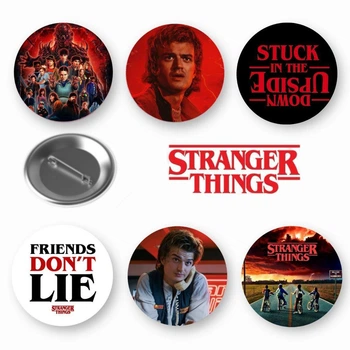 Набор закатный значков Stranger things Очень странные дела Стив 6 шт (ЗН10025)