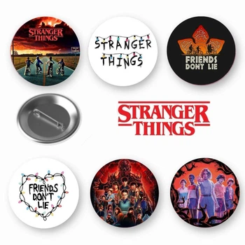 Набор закатный значков Stranger things Очень странные дела 6 шт (ЗН10026)