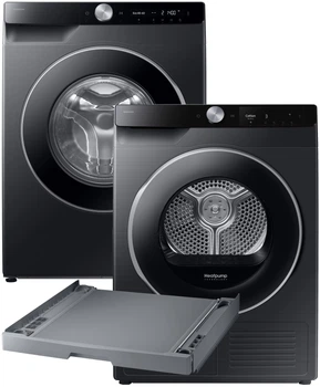 Пральна машина повногабаритна Samsung WW11DG6B25LBUA + Сушильна машина Samsung DV90T6240LB/UA + Сполучний комплект Samsung SKK-UDX (8806090760068) (комплект)