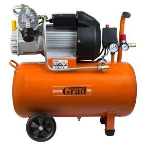 Компресор V 2,5кВт 435л/хв 8 бар 50л 2 крана Grad