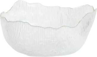 Миска для салату Homla Apola рифлена прозора L 9 x 20 см (5906496714252)