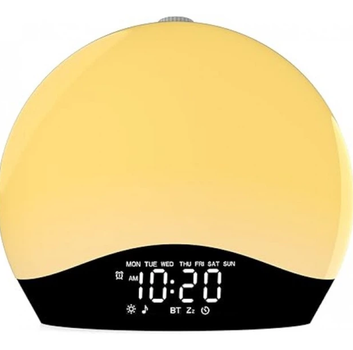 Світловий будильник-нічник з підсвічуванням JALL K2 White (R3461)