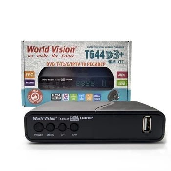 Цифровой ресивер Т2 World Vision T644D3 Plus с FM тюнером