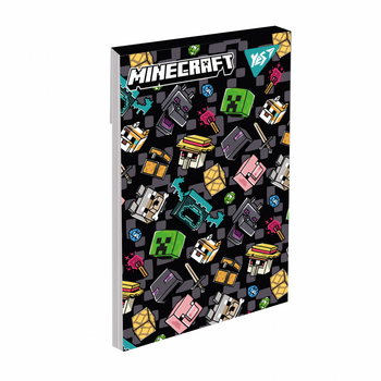 Блокнот Minecraft 48арк клітинка майнкрафт. Minecraft 48 аркушів клітинка А7. (в асортименті) Yes