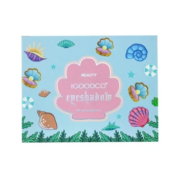 Детская палетка теней для век Igoodco LK2973, 24 цвета, с кисточкой