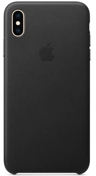 Чехол кожаный проивоударный Leather Case для Apple Iphone XS Max (6.5") Black