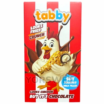 Шоколадна ніжка Tabby Milk Filled Бельгійський молочний шоколад з начинкою 50 г (0190)